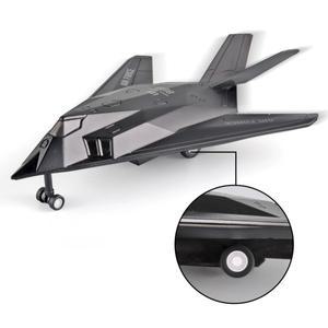미국 F117 스텔스 전투기 모델 키트 합금 항공기 다이 캐스트 장난감 컬렉션 시뮬레이션 소년을위한 가벼운