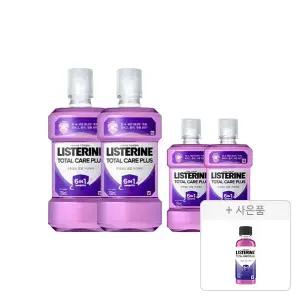 리스테린액 토탈케어 플러스 750ml, 2개 + 250ml, 2개 + 증정(100ml, 1개)