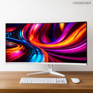 크로스오버 34WG165Hz 커브드 화이트 86cm 와이드 게이밍 컴퓨터 모니터 무결점 출시이벤트
