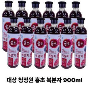 대상 청정원 홍초 복분자 900ml x 12개