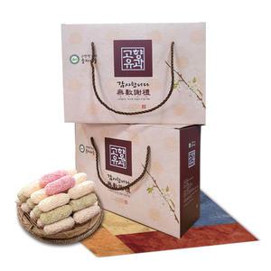 혼합유과 300g 찹쌀 백년초 쑥 선물세트 명절유과 한과  명절선물 한과