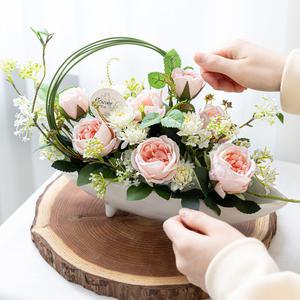 니칼가드닝수반Aset 45cm 조화 화분 장식 꽃 인테리어 센터피스 선물 집들이