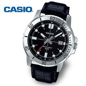 [카시오][정품] CASIO 카시오 흑새치 MTP-VD01L-1E 남성 야광 가죽시계
