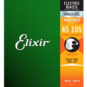 Elixir 엘릭서 스테인레스 4현 베이스기타줄 45-105