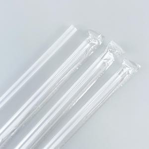 롱 일자빨대 7mm x 28cm 투명 개별포장 5000개