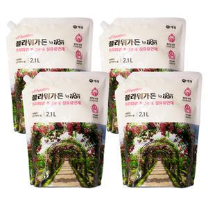 애경 프리미엄 초고농축 섬유유연제 플라워가든 아이린 2.1L 4개(1box) I