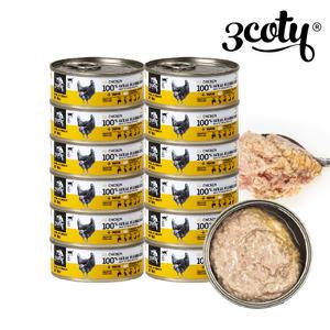 임박)쓰리코티 캔 컴플리트 전연령 습식 주식캔 80g X12개