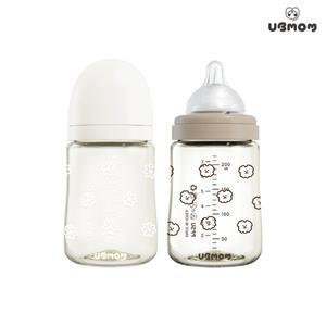 [유비맘] NEW PPSU 디자인 아기 젖병 200ml 1P(꼭지포함)