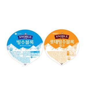 냉동 밀크 망고 롯데 빙수블럭 4박스(48개) 360g / 아이스블럭 빙수얼음