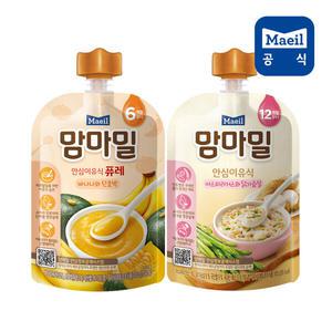 맘마밀 혼합 바나나단호박 100g + 맘마밀 아스파라거스 100g 각 10팩