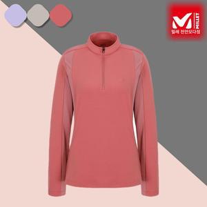 [밀레] MILLET 아웃도어 여성 등산 기모 집업 티셔츠 유니폼 작업복 ROSEPINK