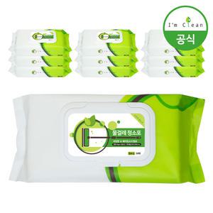 [내일도착] 아임클린 물걸레청소포 특대형 캡형 30매 10입