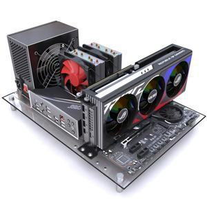 컴퓨터 오픈형 투명 아크릴 PC 케이스