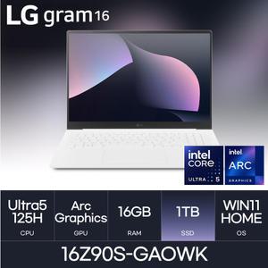 HMC/ LG 그램16 / 16Z90S-GAOWK - 16GB / NVMe 1TB / WIN11H / 350nit
