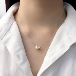 14k 8mm 스왈 진주 볼 목걸이 OPPN0693