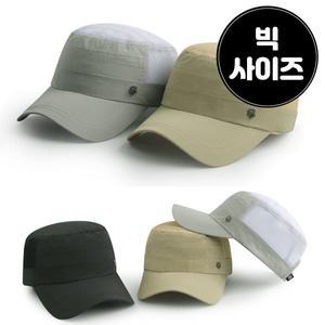 [기타]빅사이즈 남자 여름 시원한 솔리드 에어 메쉬 군모