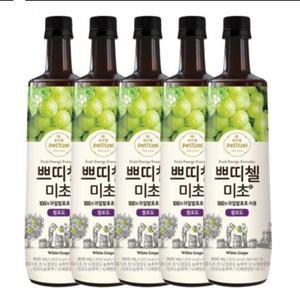 쁘띠첼 미초 청포도 900ml 5개