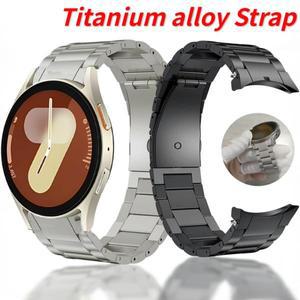 삼성 갤럭시 워치 티타늄 메탈 스트랩, 7, 6, 5, 4, 클래식, 5Pro, 44mm, 간격 없음, 정품 교체 가능 팔찌