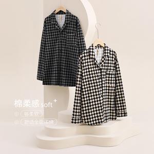 순면 누빔 커플잠옷 가을겨울 수면 파자마 홈웨어 2023 봄가을 긴팔 남성 실내
