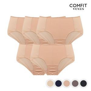 [컴핏 비너스] 에브리데이+ 헴팬티 3+2매(SSET389)
