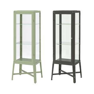 [마켓비]이케아 FABRIKOR 파브리셰르 유리도어수납장 57x150cm 유리장식장 거실장식장
