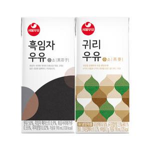 서울우유 190ml 1팩 택1 흑임자/귀리/우유