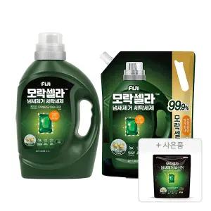 피지 모락셀라 냄새제거 액체세제 겸용 허브향 용기, 2,1L, 1개 + 리필, 2.3L, 1개 + 증정(피지 냄새제거부스터, 5개입, 1개)
