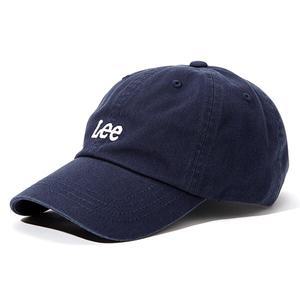 Lee 스몰 트위치 로고 코튼 커브 볼캡 네이비 LE2403CA01NA