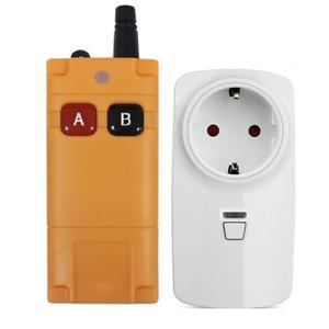 RF 무선 리모컨 스위치 소켓 EU 전기 콘센트 3000m 송신기 433MHZ 110V