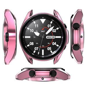 갤럭시 시계 용 케이스 41mm/45mm 스트랩 갤럭시 시계 3 액세서리 용 TPU 도금 화면 보호기 커버 범퍼