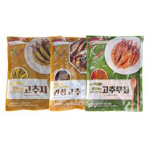 반찬단지 고추지 1kg + 간장고추 1kg + 고추무침 1kg 세트