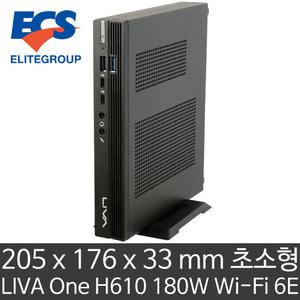 ECS LIVA One H610 Wi-Fi 6E 180W (CPU/램/HDD/SSD 미포함) 14세대 CPU/Wi-Fi 6E/블루투스 5.3 지원 베어본
