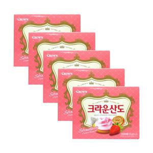 크라운 산도딸기161g(8봉입) x5개