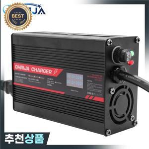 OHRIJA 71.4V 4A 충전기 스마트 알루미늄 케이스는 17S 62.9V LCD 디스플레이 리튬 이온 Lipo 배터리 고속