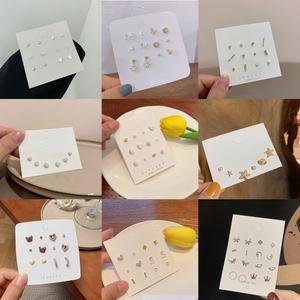 균일가 은침 이어링 귀걸이세트 12종/미니/귀걸이/링/리본/나비/원터치/금/침/골드/골드필드/패션