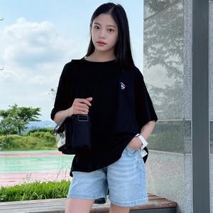 [더데이걸] 심플 로고 박시 반팔티 TGRA255YE_7358