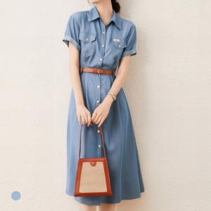 KARRA 포켓스냅데님원피스+벨트SET_A5M0163