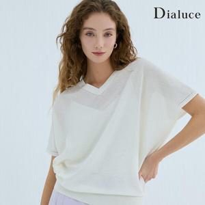 [Dialuce]디아루체 25SS 스팽글 글리터 실크 페이퍼얀 블렌딩 니트