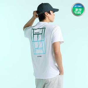 요넥스 테니스 캐주얼 반팔 티셔츠 255TS016U 화이트 남녀공용