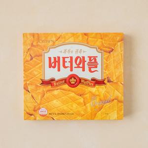 크라운 버터와플 12개입 316g