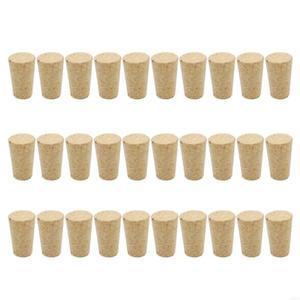 30Pcs 나무 병 마개 테이퍼 코르크 마개 재사용 가능 코르크 플매트 카펫 러그 바 용품