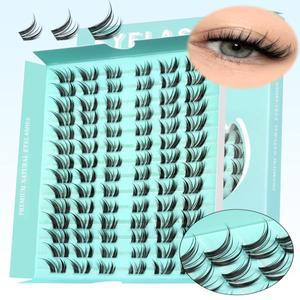노글루 GROINNEYA 클러스터 속눈썹 고양이 자연 긴 개별 혼합 트레이 확장 Diy