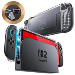 닌텐도 호환 Switch 2 케이스(2025)용 SUPCASE 퀵 릴리스 JoyCon 디자인 및 TPU 그립이 포함된 크리스탈 보