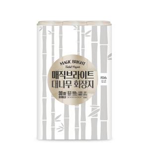 매직브라이트 먼지없는 친환경 대나무 화장지 3겹 30m 30롤