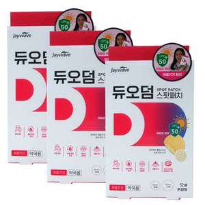 듀오덤 스팟패치 혼합형 52매 (10mm 40매+12mm 12매)X3개/자외선차단
