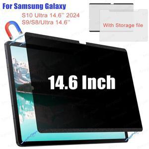 삼성 갤럭시 탭 S10 울트라 14.6 인치 자기 개인 정보 보호 화면 보호기 갤럭시 탭 S9/S8 울트라 안티 스파