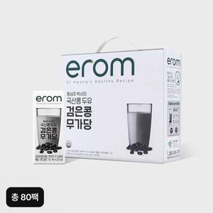 [NS홈쇼핑]이롬 황성주 검은콩 무가당 두유 190mlX80팩 (20팩X4박스)[35269229]