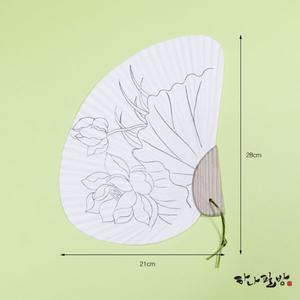 나비부채 大|민화도안부채|연화도1|고급한지부채