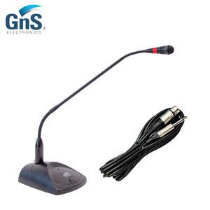 GNS GN-1000S + 케이블포함 구즈넥마이크 강의 회의 교회 교탁 방송 설교용 단일지향성 잡음에강한 마이크
