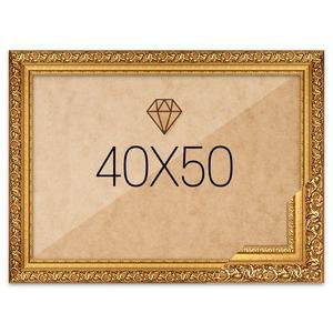 [누니액자]보석십자수 패브릭형 액자 40x50 프리미엄 골드 (아크릴 보호필름-스티커판 포함) (누니액자)